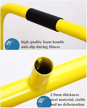 Dip Stare Station Body Bar متوازي ، تقسيم أشرطة متوازية مع مقبض غير انزلاق-MF-0616-Y