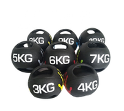 Two Handles Rubber Medicine Ball | 4KG