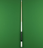 Minimalist Gloss Black & Alpine White Billiard Cue