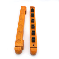 6-Hole Billiard Cue Wall Rack - Keep Your Cues Safe and Organized