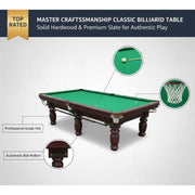 9ft Marble Snooker Table