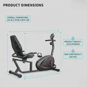 Horizontal Magnetic Bike - Lazy Bike