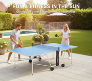 Table Tennis Ping Pong Table Table Door مع Post and Net