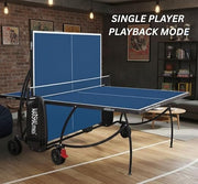 Marshal Fitness Professional Indoor Table Tennis Table | Foldable Ping Pong Table with UV-Coated Top & Rust-Proof Steel Frame | Durable Indoor Game Table for Home, Office & Sports Clubs