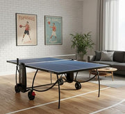 Marshal Fitness Professional Indoor Table Tennis Table | Foldable Ping Pong Table with UV-Coated Top & Rust-Proof Steel Frame | Durable Indoor Game Table for Home, Office & Sports Clubs