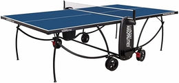 Marshal Fitness Professional Indoor Table Tennis Table | Foldable Ping Pong Table with UV-Coated Top & Rust-Proof Steel Frame | Durable Indoor Game Table for Home, Office & Sports Clubs