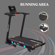 High-Speed Treadmill with 3.5 HP Brushless DC Motor and Incline