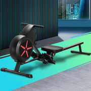 Air Resistance Rowing Machine with LCD Monitor & 8 Resistance Levels
