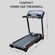 Home Use Motorized Treadmill - 5.0HP DC Motor - Max Weight 120kg