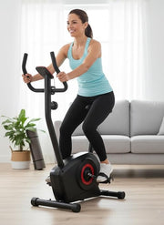 Upright Exercise Bike with Pulse Monitoring - 8-Stage Resistance