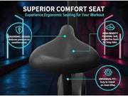 Upright Exercise Bike - 8-Stage Resistance and Performance Monitor