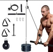 LAT and Lift Pulley System for Home Gym - All-in-One Cable Machine Attachments