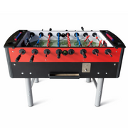 Coin Operated Foosball Game Table for Adults – Black & Red Commercial Soccer Table