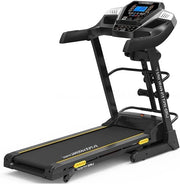 Marshal Fitness Motorized Treadmill 3.5 HP DC Peak Power, Automatic Incline 0–15%, 1–14 km/h Speed, 124×42 cm Running Belt, LCD Monitor, 115 kg Capacity