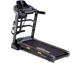 Marshal Fitness MFT-276-4 Foldable Walking Pad Treadmill 3.0HP | Motorized Auto Incline Treadmill with Massager, Dumbbells & Twister Disc | Heavy-Duty Running Machine 120kg Capacity for Home Gym