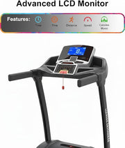DC Motorized with TV Treadmill 5.0 HP Motor with LED Display & MP3 - One way
