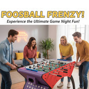 لعبة طاولة كرة القدم مع قضبان فولاذية صلبة ولاعبين ABS