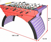 لعبة طاولة كرة القدم مع قضبان فولاذية صلبة ولاعبين ABS