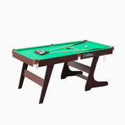 Premium 6 Feet Pool Table in Green and Blue - High-Quality MDF