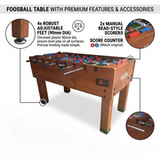 طاولة كرة القدم Foosball للاستخدام في الهواء الطلق MF-4075