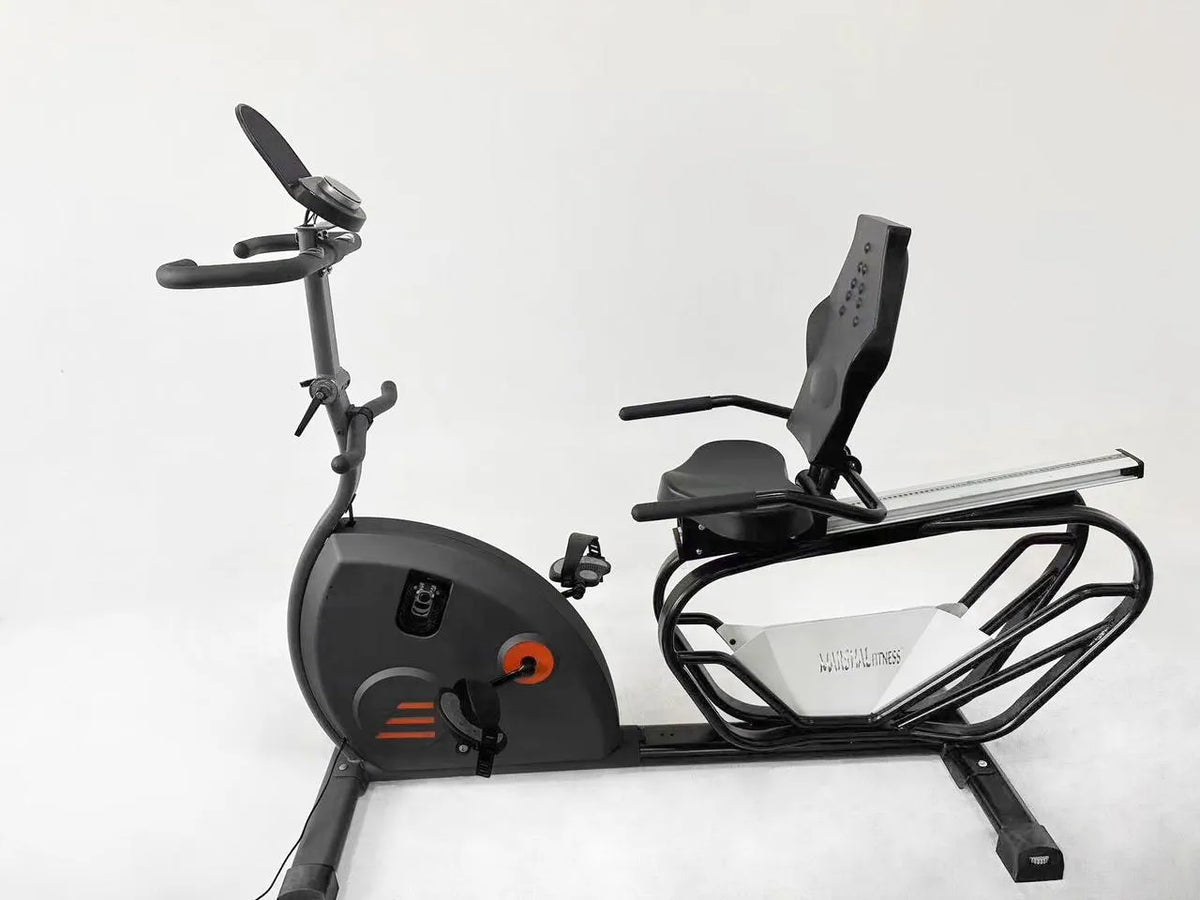 2 IN 1 RECUMBENT BIKE PLUS ROWING MACHINE