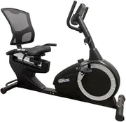 Marshal Fitness Recumbent Exercise Bike with 8-Level Magnetic Resistance, 5kg Internal Flywheel, LCD Monitor, Quiet Home Fitness Cycle (135kg Capacity)