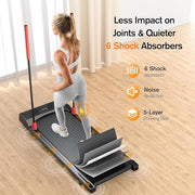 Home Use Treadmill 3HP | Walking Pad with Handle & Bluetooth Speaker