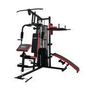 Three Station Home Gym with 150lbs Weight Plates | Compact & Durable