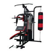 Three Station Compact Multi-Function Home Gym with Punching Bag