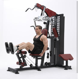Heavy-Duty Three-Station Home Gym with 72KG Weight Stack