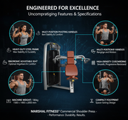 MF-GYM-17606-SH-2 Shoulder Press Trainer – Heavy-Duty Strength Machine for Shoulder & Upper Body Training