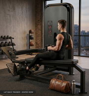 Marshal Fitness Lat Back Trainer Machine – Heavy Duty Lat Pulldown Strength Training Equipment with 102KG Weight Stack, Commercial Gym Back Workout Machine