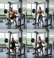 Super Marshal Smith Machine – Multi-Function Home Gym, Heavy-Duty Steel Frame, Adjustable Barbell & Safety Stops for Strength Training