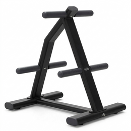 Strength Barbell & Weight Plate Storage Rack – Heavy Duty Bar Holder & Bumper Plate Tree Stand, Stable Steel Gym Equipment Organizer