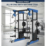 High-Quality Multi-Functional Trainer Gym Fitness Equipment