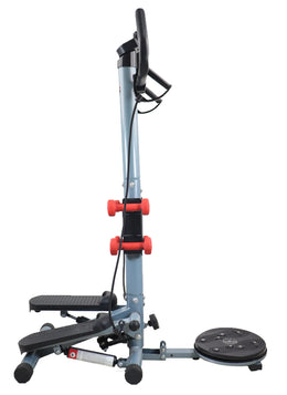 3 in1 Multi Function Stepper with Twister, Handle and Dumbbell Stepper for Exercise