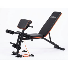 Marshal Fitness Adjustable Weight Bench – Foldable Home Gym Workout Bench for Strength Training, Heavy Duty Multi-Position Fitness Bench