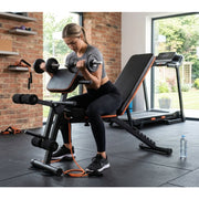 Marshal Fitness Adjustable Weight Bench – Foldable Home Gym Workout Bench for Strength Training, Heavy Duty Multi-Position Fitness Bench