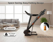 Marshal Fitness 3.0HP Motorized Walking Pad Treadmill | Foldable WalkingPad with Bluetooth, LCD Screen | Compact Home Fitness Treadmill for Walking & Jogging