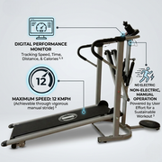 مسطح مشية قابلة للطي محمولة المنحدر يدوي المطحنة | BXZ-MT-408