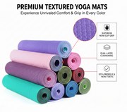Premium TPE Yoga Mat – Eco-Friendly, Non-Slip & Lightweight Exercise Mat for Yoga, Pilates, Home Workouts and Meditation