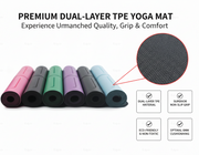 Premium PU Yoga Mat – Ultra Non-Slip, Sweat-Absorbing & Durable Exercise Mat for Yoga, Pilates, Hot Yoga & Home Workouts