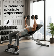 Incline Training Foldable Unisex Weight Bench with Leg Lock – Fully Adjustable Incline Bench for Weight Lifting, Heavy Duty Strength Training Bench