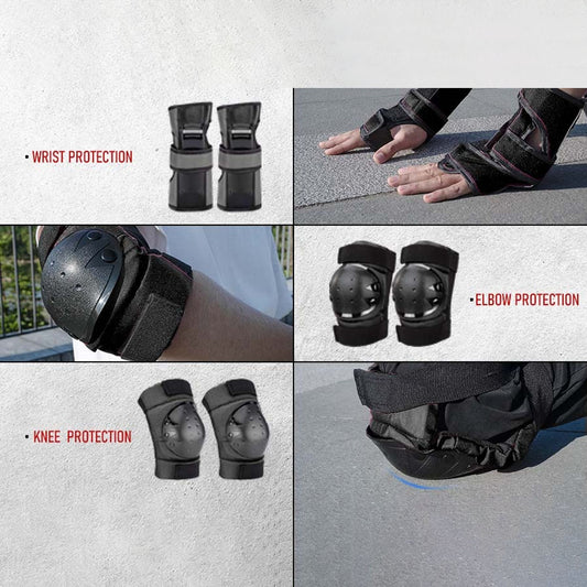 6Pcs Skating Protective Gear Set for Adults and Kids