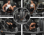 Marshal Fitness MF Gym 17617-SH2 Heavy-Duty Leg Press Trainer