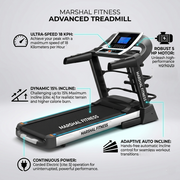Home Use Treadmill Auto Incline with Massager & DC 5.0HP Motor