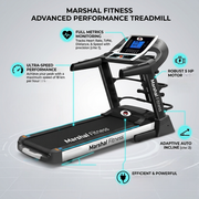Home Use Treadmill Auto Incline with Massager & DC 5.0HP Motor