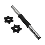 Rubber Coated Steel Dumbbell Handle with Screw