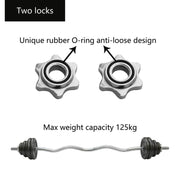 Threaded EZ Curl Bar with Spinlock Collars – Heavy-Duty Curl Bar for Biceps, Triceps & Strength Training