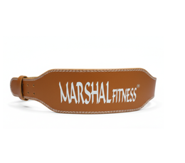 Brown Leather Gym Belt – Heavy-Duty Weightlifting Belt for Back Support, Powerlifting & Strength Training